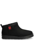 Love Moschino logo-patch slippers - Black