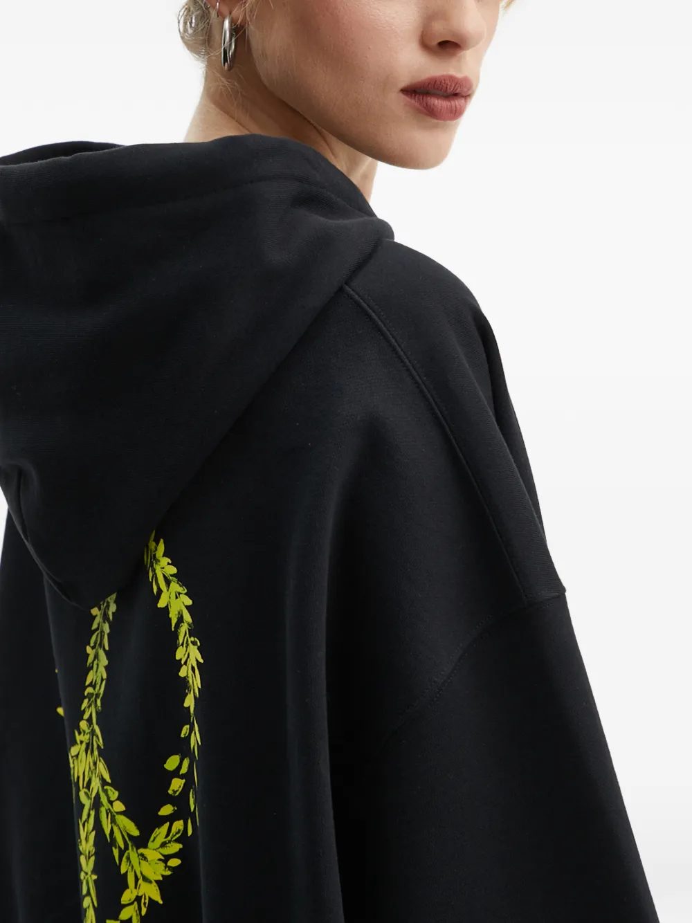MOSCHINO JEANS Hoodie met trekkoord Zwart