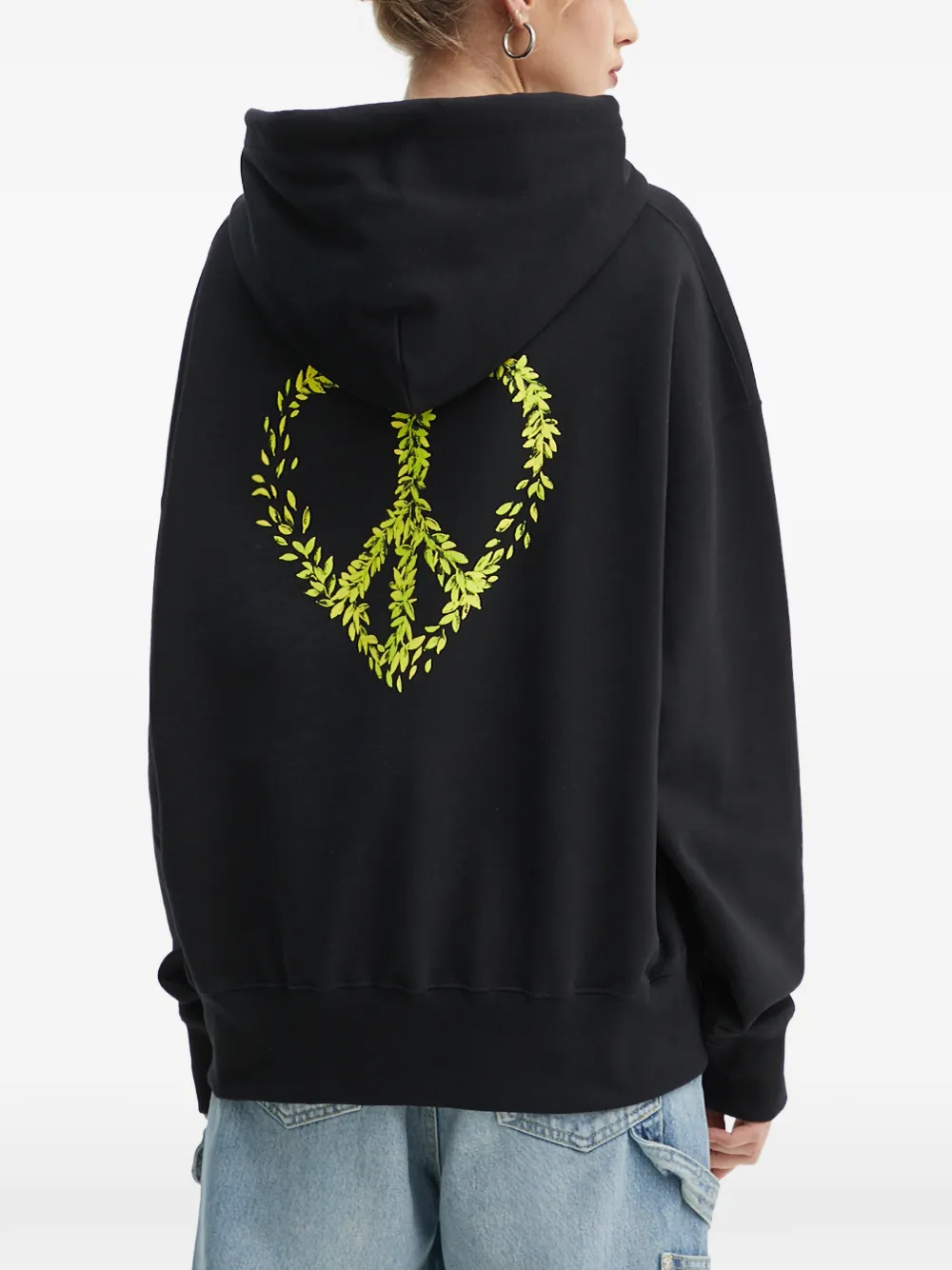  Moschino Jeans Drawstring Hoodie - Black 