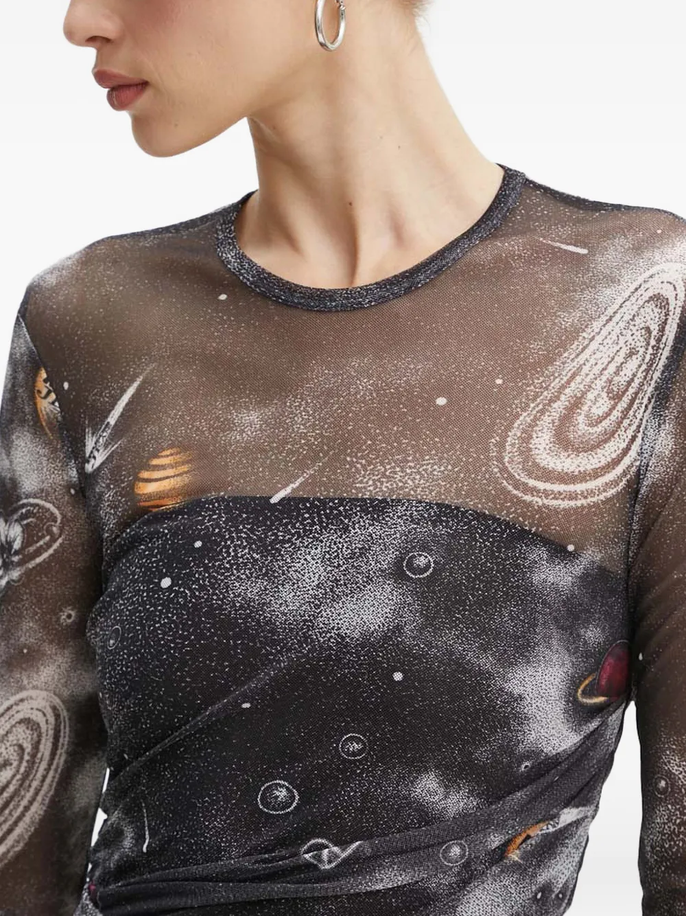 MOSCHINO JEANS Jurk met lange mouwen Zwart