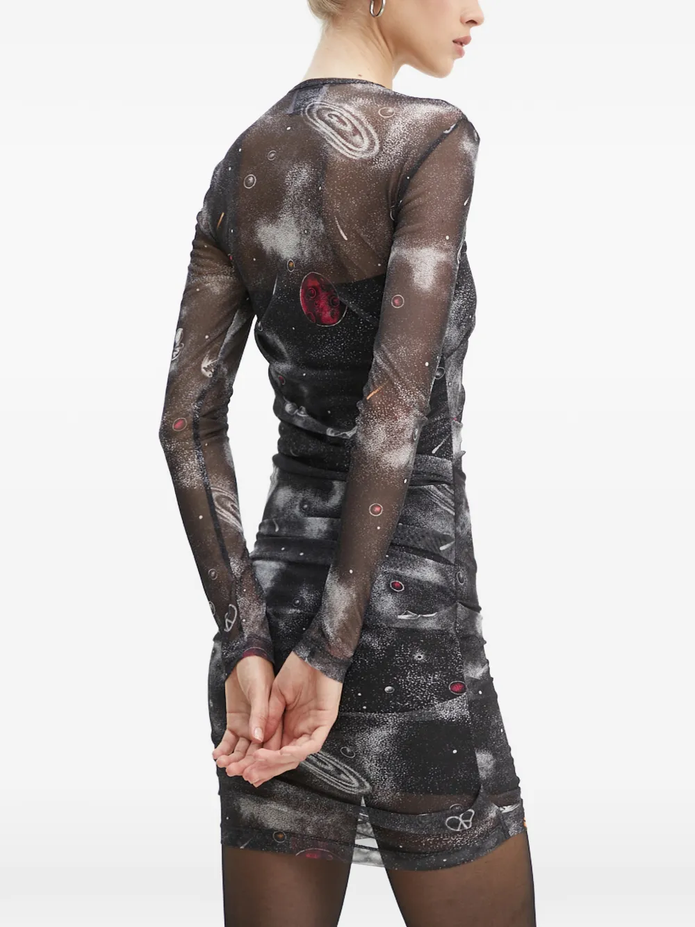 MOSCHINO JEANS Jurk met lange mouwen Zwart