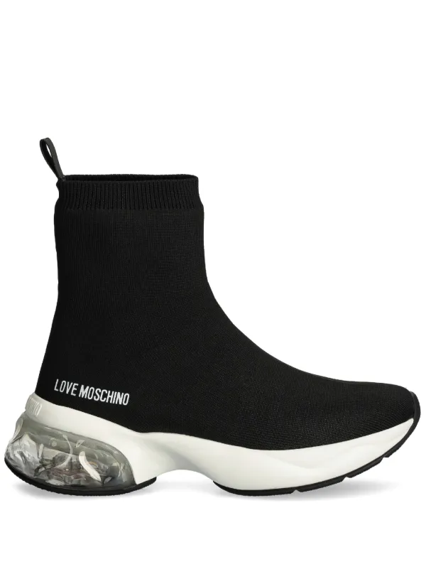 Love moschino sock trainer sales