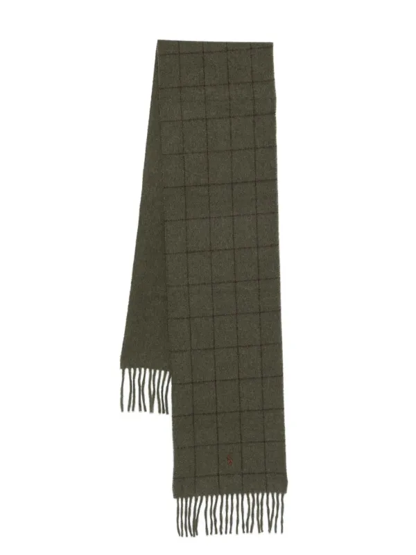 Polo Ralph Lauren Checked Scarf Green FARFETCH IN