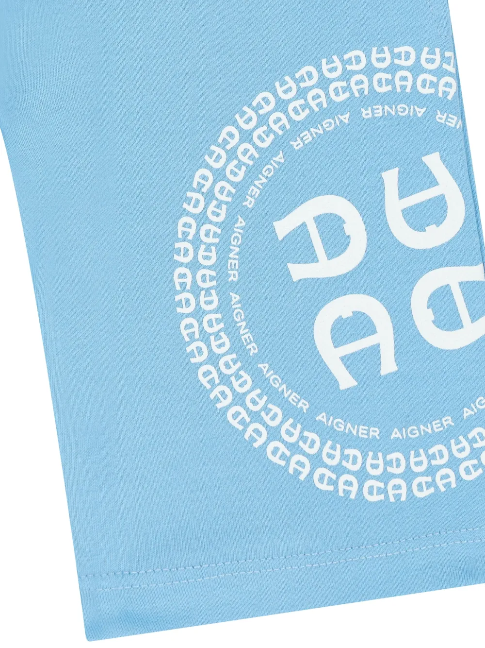 Aigner Kids Shorts met logoprint Blauw