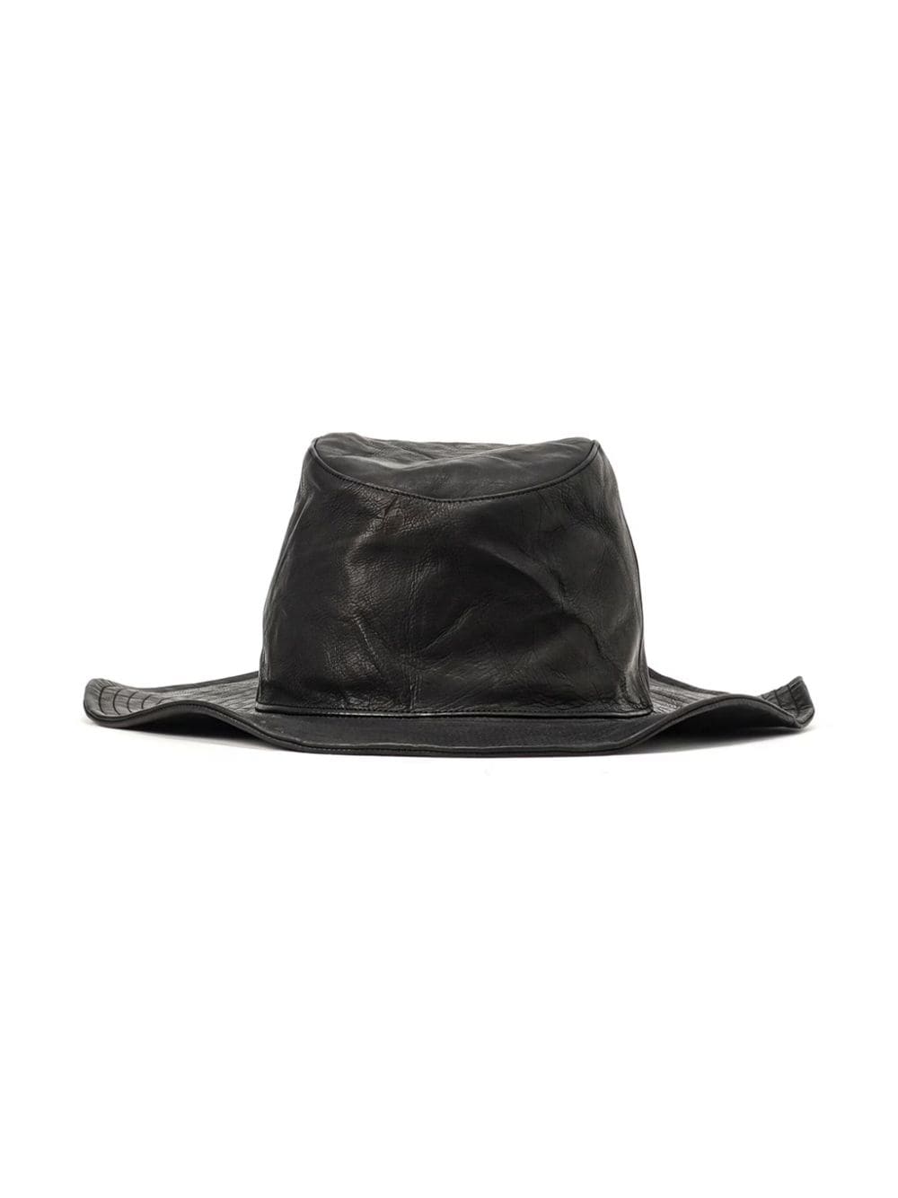 Yohji Yamamoto Backlash carf ten-gallon hat - Zwart