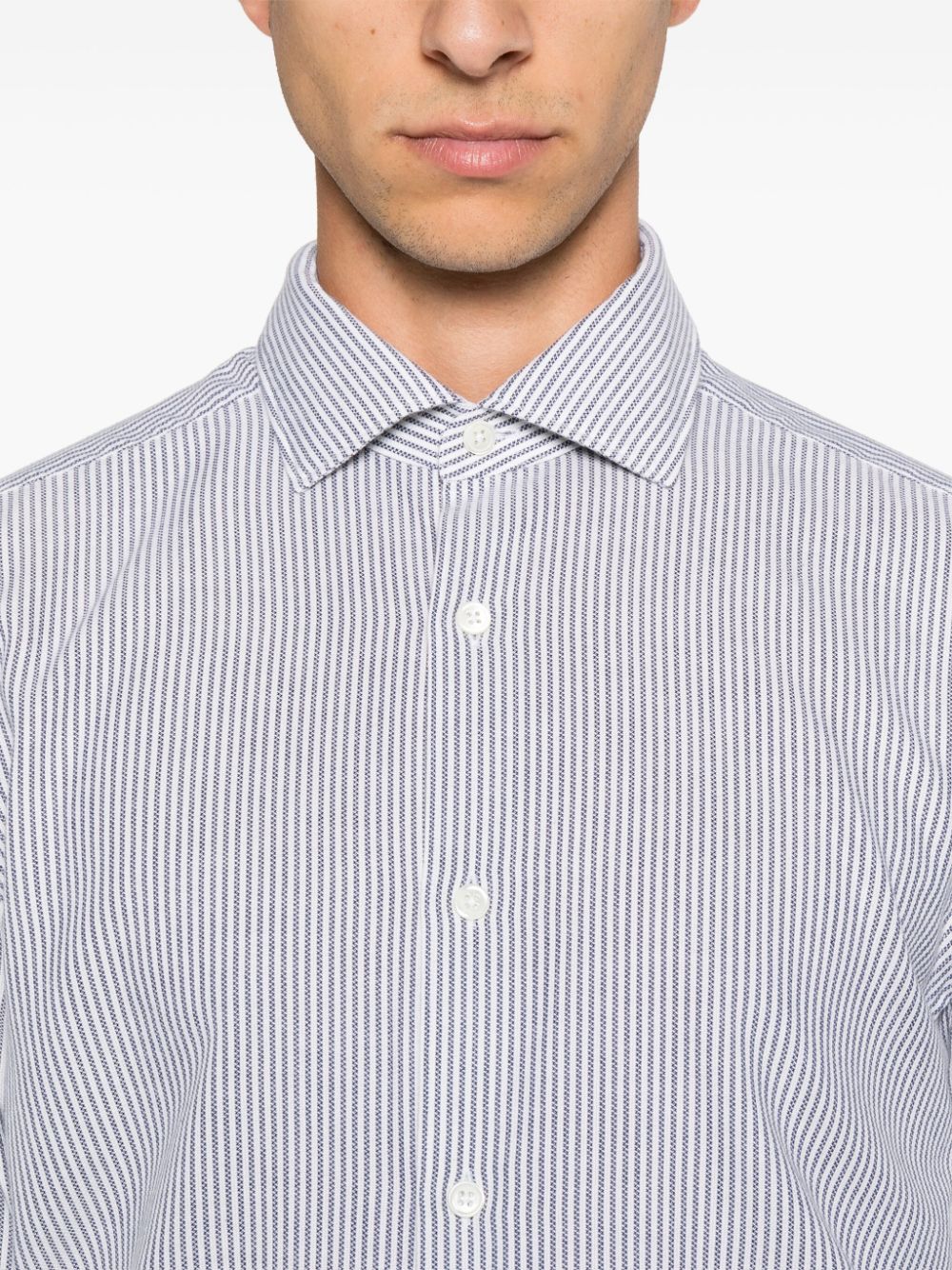 ZEGNA STRIPED SHIRT 