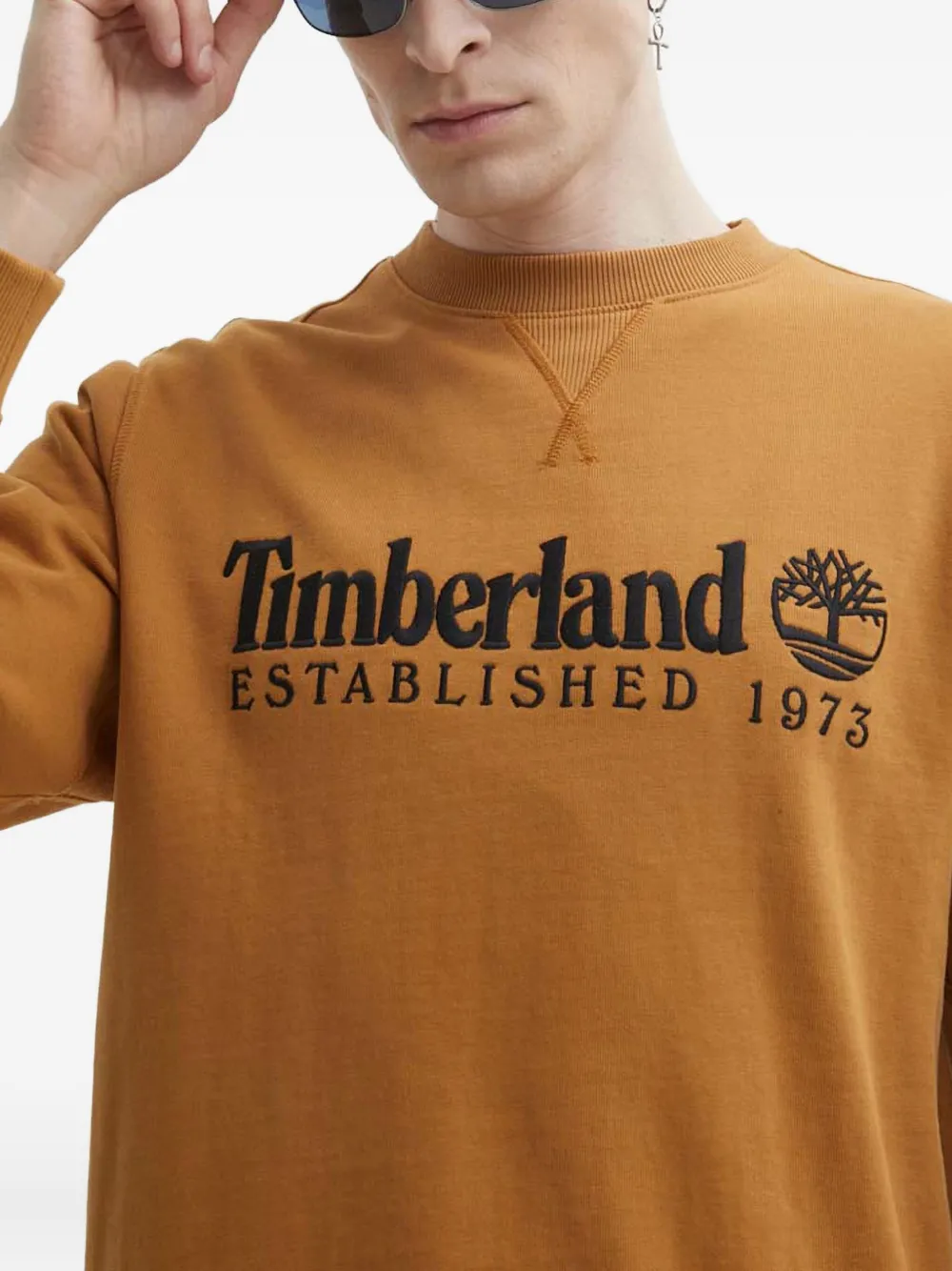 Timberland Sweater met ronde hals Geel