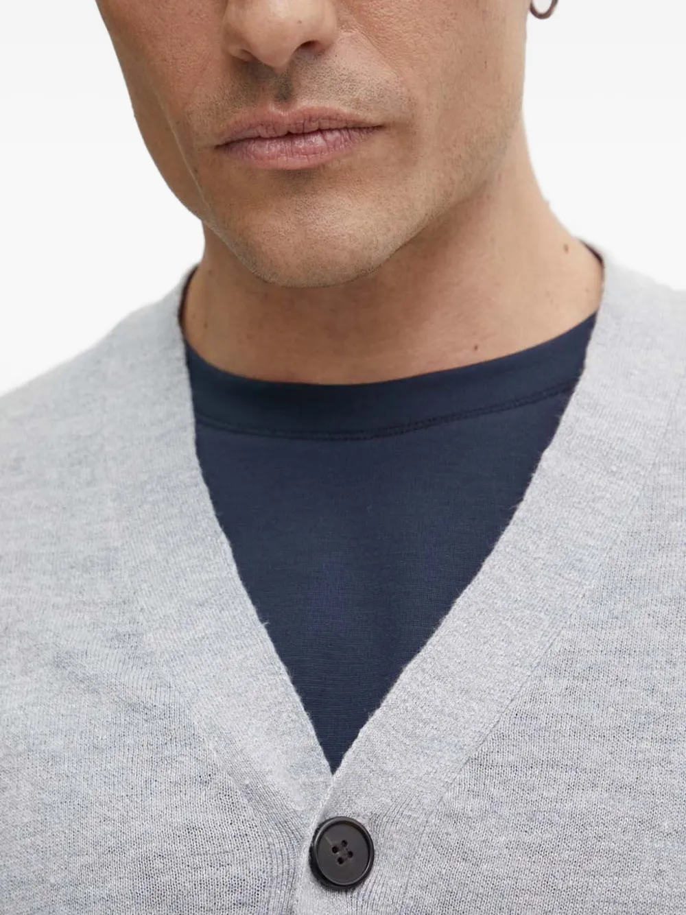 Theory Vest met knopen Grijs