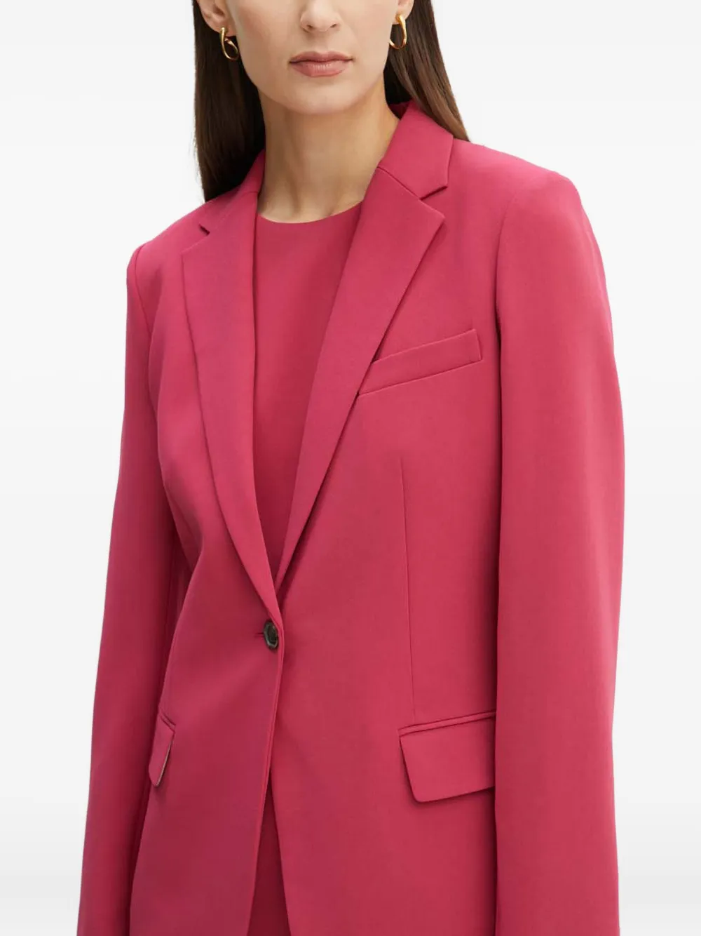 Theory Blazer met zak en knopen Roze