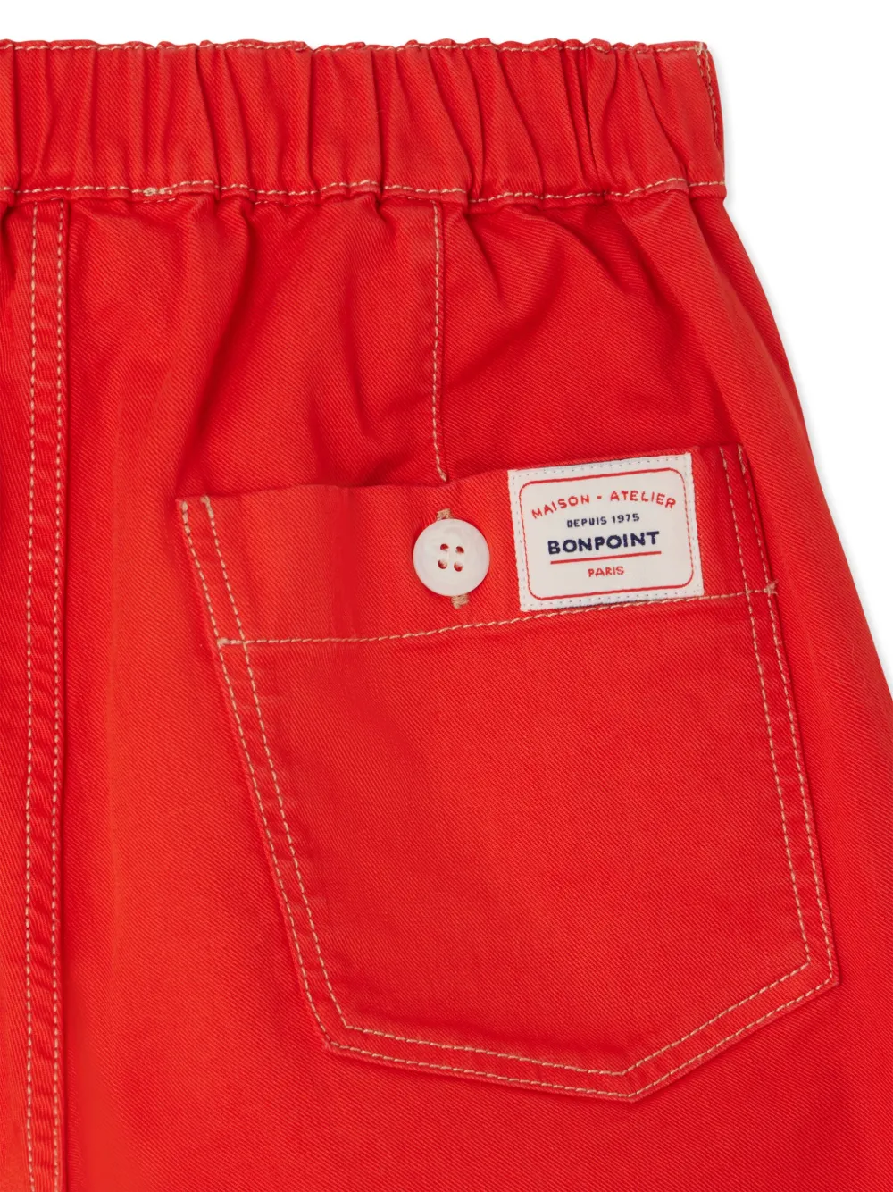 Bonpoint Elgar Drawstring Bermuda Shorts In 红色