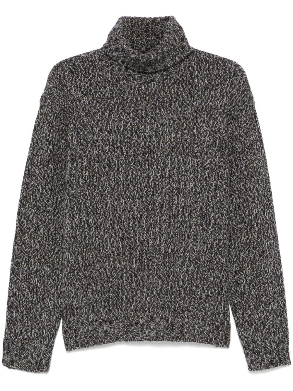 Shop Barena Venezia Mélange-effect Sweater In Grey