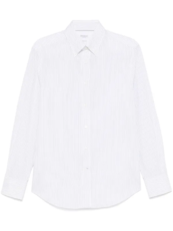 Brunello Cucinelli ストライプ シャツ | ホワイト | FARFETCH JP