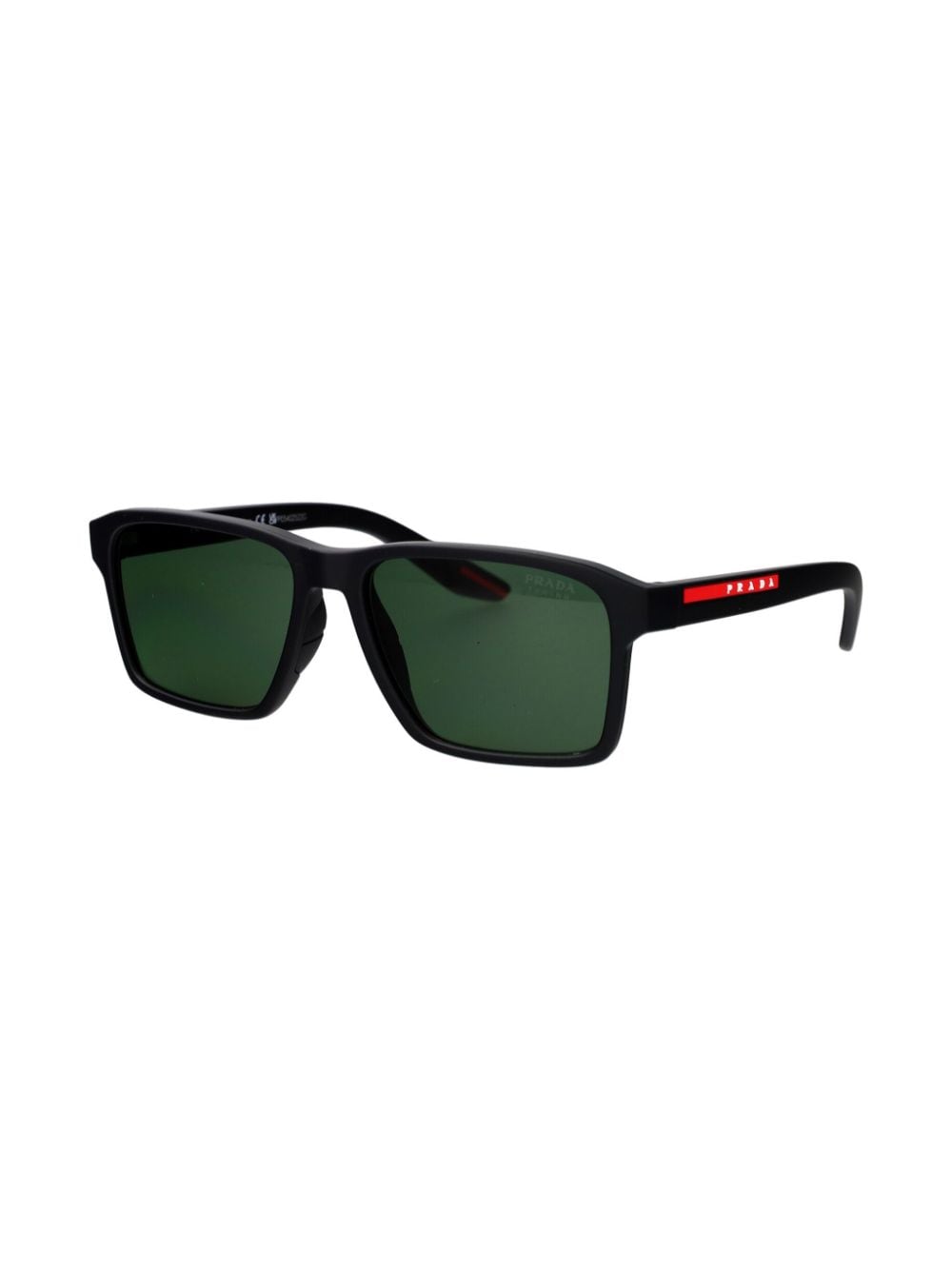 Prada Linea Rossa rectangle-frame sunglasses - Zwart