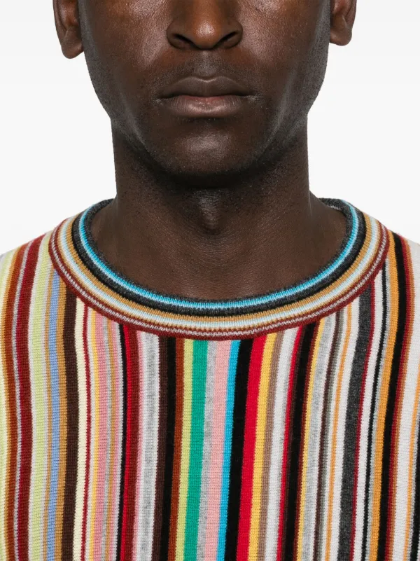 Paul Smith Signature Stripe Sweater | Red | FARFETCH UK