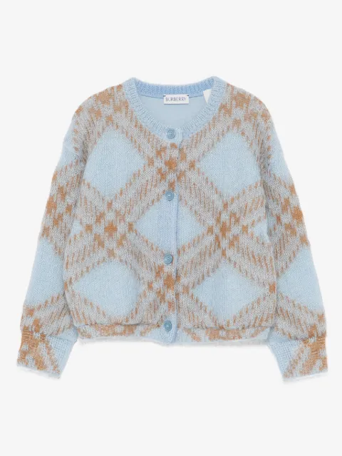 Burberry Kids checked cardigan