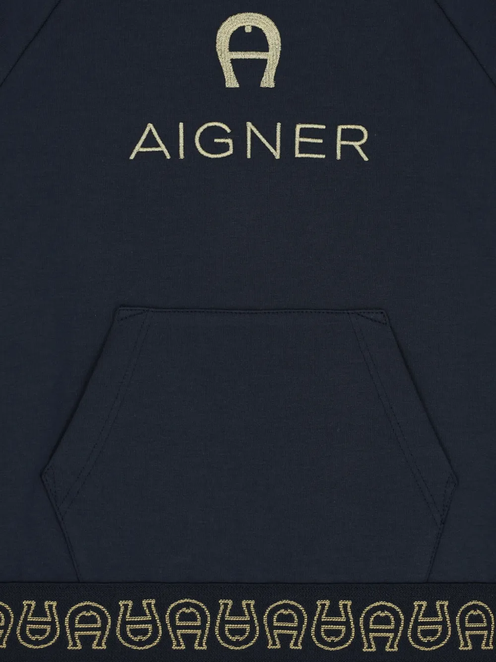 Aigner Kids Sweater met geborduurd logo Blauw