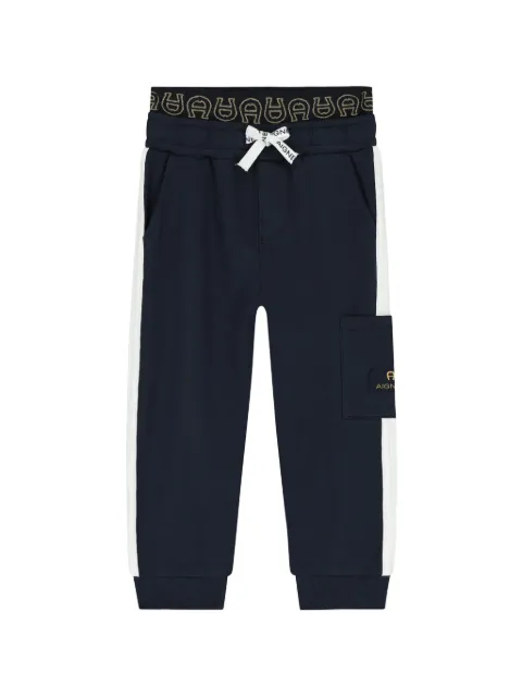 Aigner Kids logo-appliqué track pants 