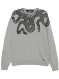 Just Cavalli snake-print sweater - Grey