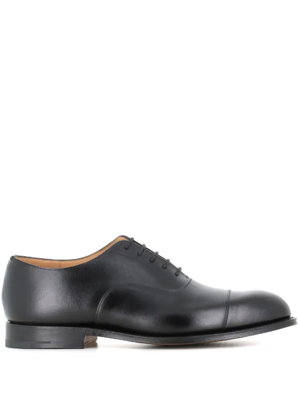 Church s Leather Oxford Shoes Black FARFETCH PL