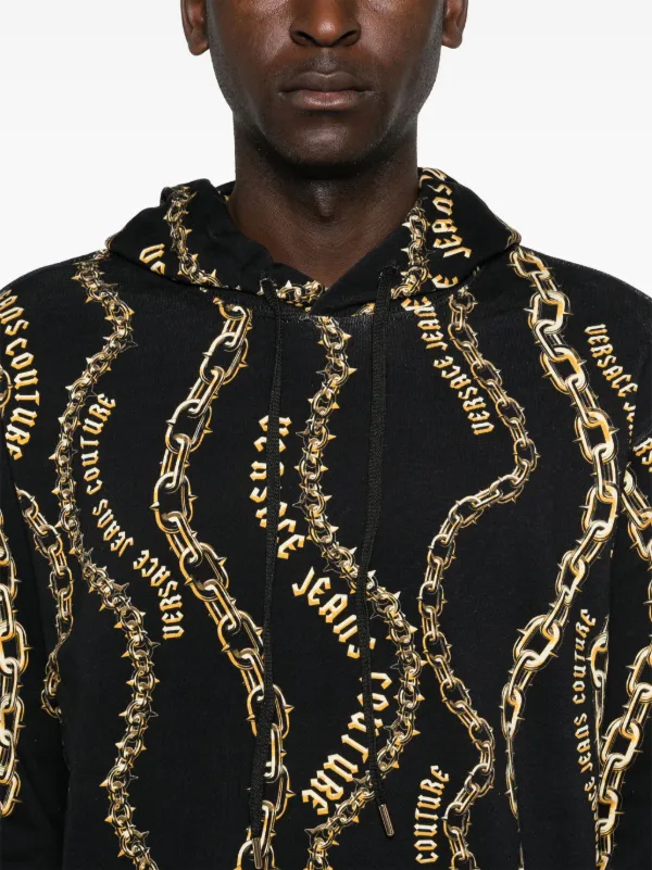パーカー・フーディ VERSACE JEANS \"CHAIN COUTURE\" SWEATSHIRT Versace Jeans Couture ヴェルサーチェ・ジーンズ・クチュール