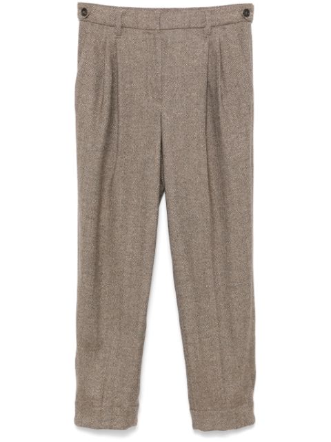 Brunello Cucinelli herringbone trousers Women