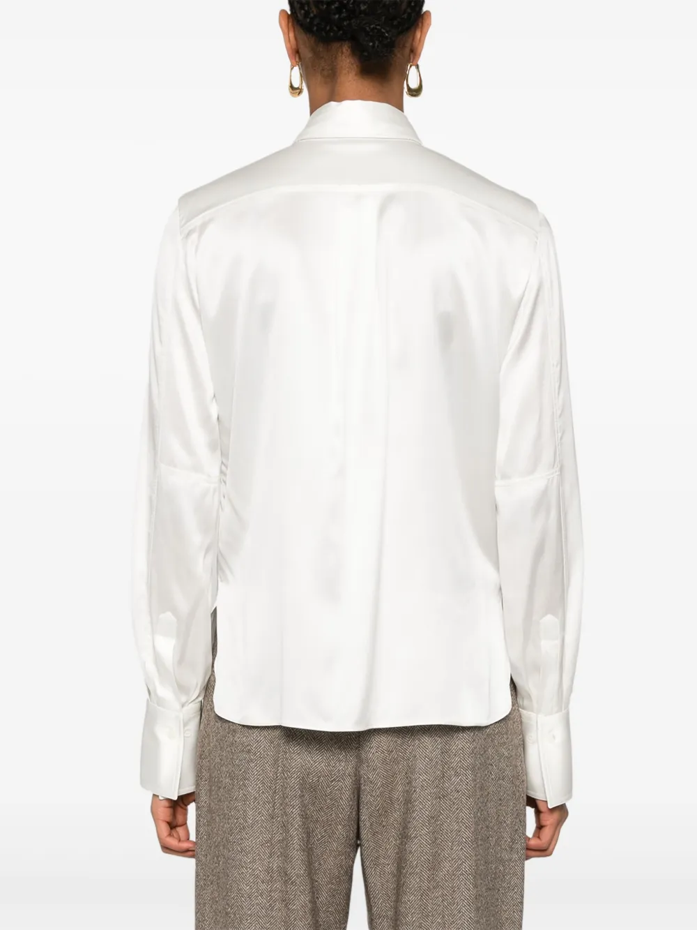 Brunello Cucinelli Satijnen blouse Beige