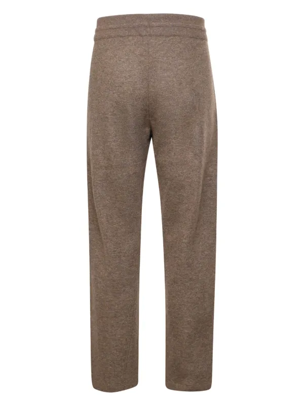 LORO PIANA BROWN ウール パンツ High-rise wool and cashmere wide-leg pants in brown - Loro