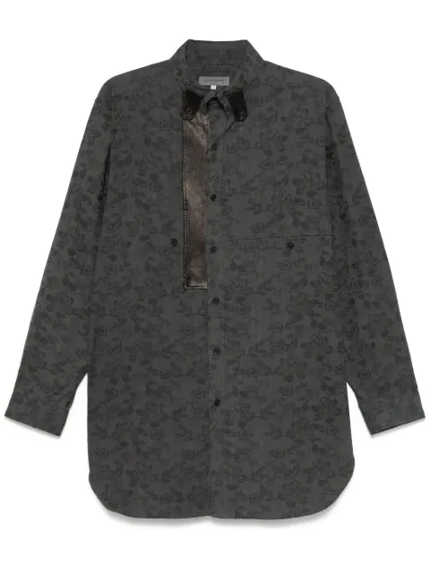 Yohji Yamamoto floral-jacquard shirt