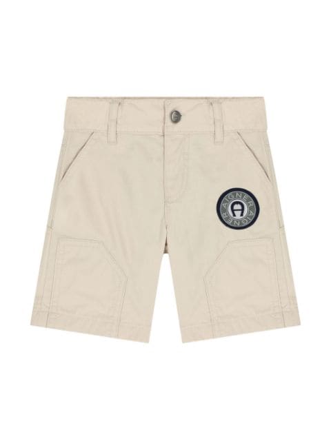 Aigner Kids logo-appliqué shorts 