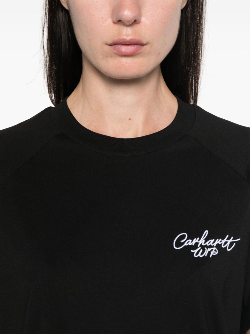 Shop Carhartt Signature T-shirt In Black