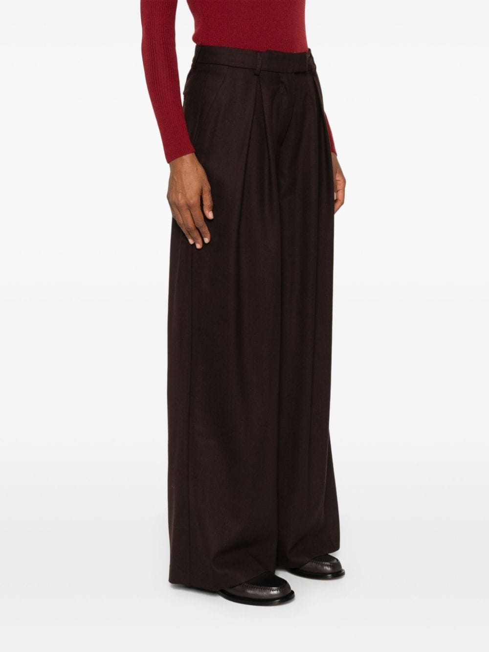 Shop Semicouture Jacob Trousers In Brown