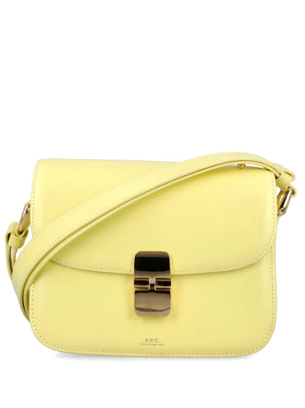 A.P.C. Small Sac Grace Crossbody Bag Yellow FARFETCH IE