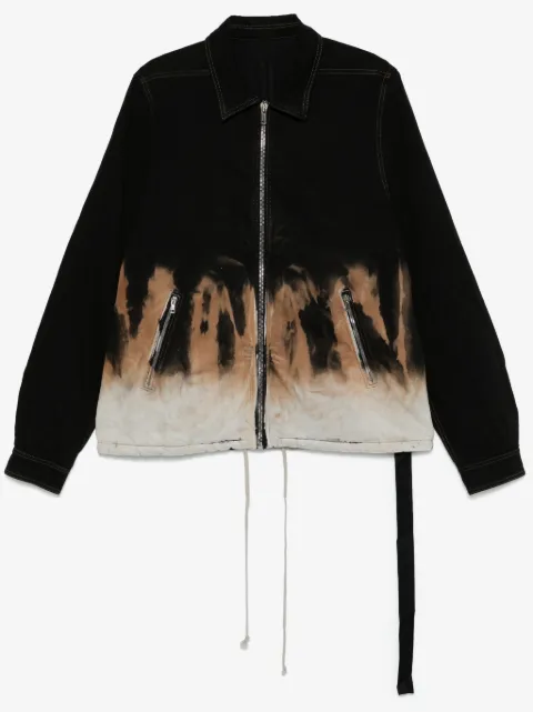 Rick Owens DRKSHDW chamarra de mezclilla con motivo tie-dye