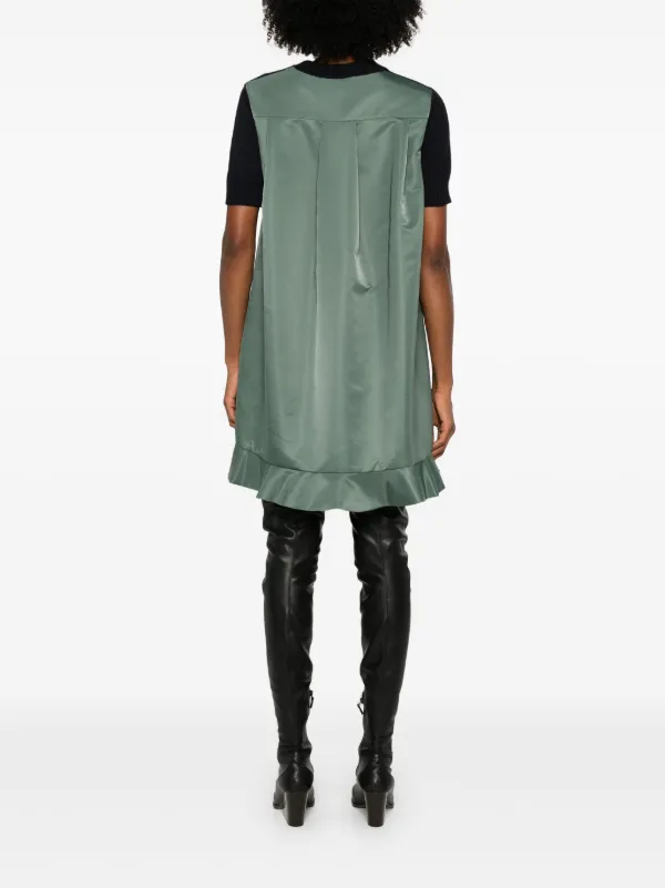 関税送料込★sacai プリーツパネルコットンジャージーミニドレス 関税送料込☆sacai プリーツパネルコットンジャージーミニドレス