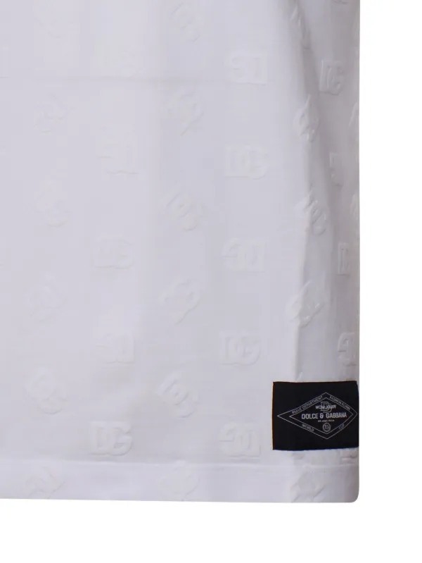 ☆関税込☆ Dolce & Gabbana フロックロゴプリント Tシャツ ブラックのメンズ DGフロックプリント コットン Tシャツ
