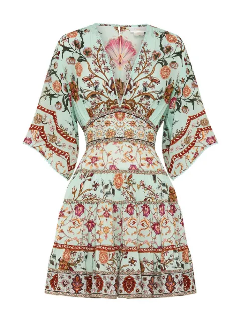 Camilla vestido mini estampado a capas