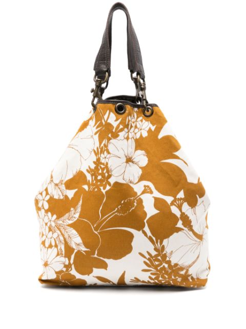 Miu Miu Pre-Owned 2010s floral-print tote bag WOMEN