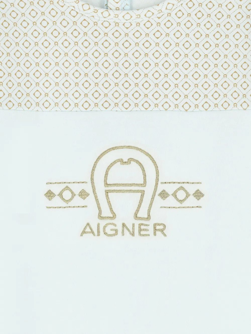 Aigner Kids Babypakje met geborduurd logo Blauw