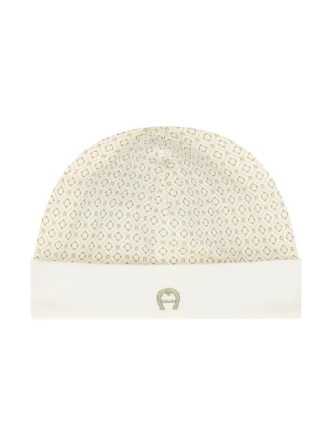 Aigner Kids monogram-pattern baby hat 