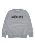 Moschino Kids Addition crew-neck sweatshirt - Grey