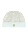 Aigner Kids monogram-pattern baby hat - Blue