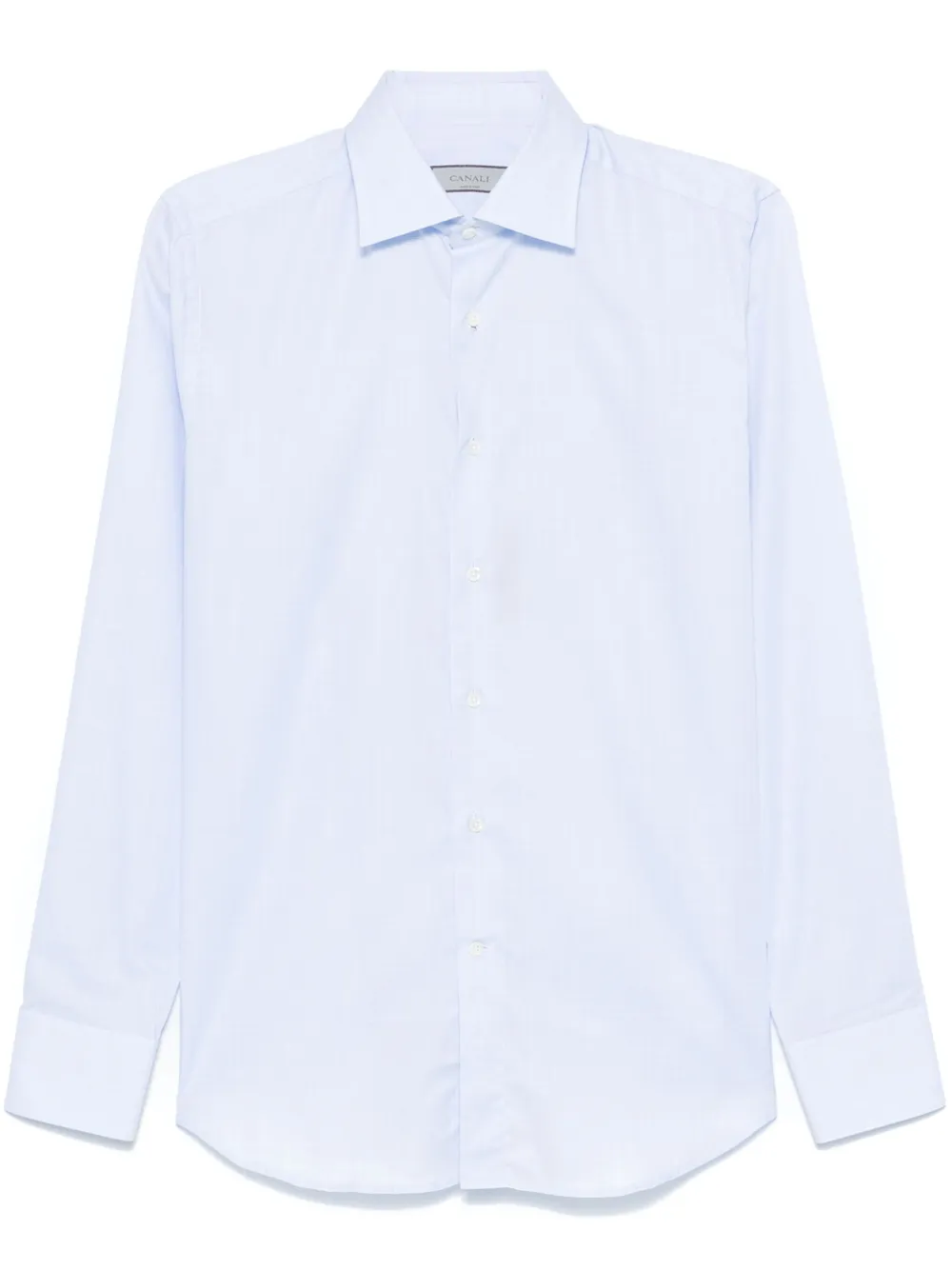 Canali Overhemd met Prince of Wales ruit Blauw
