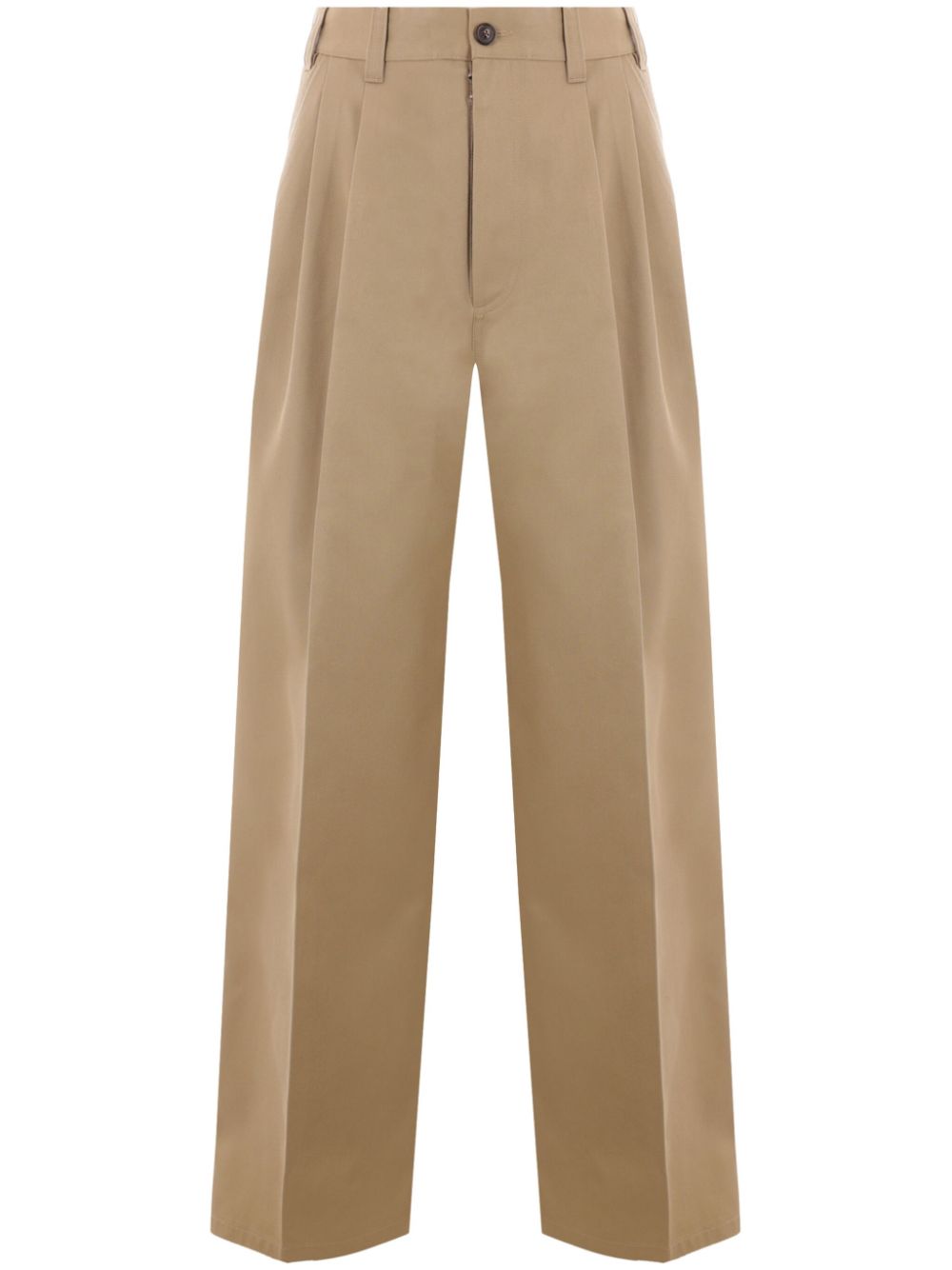 four-stitch logo wide-leg trousers