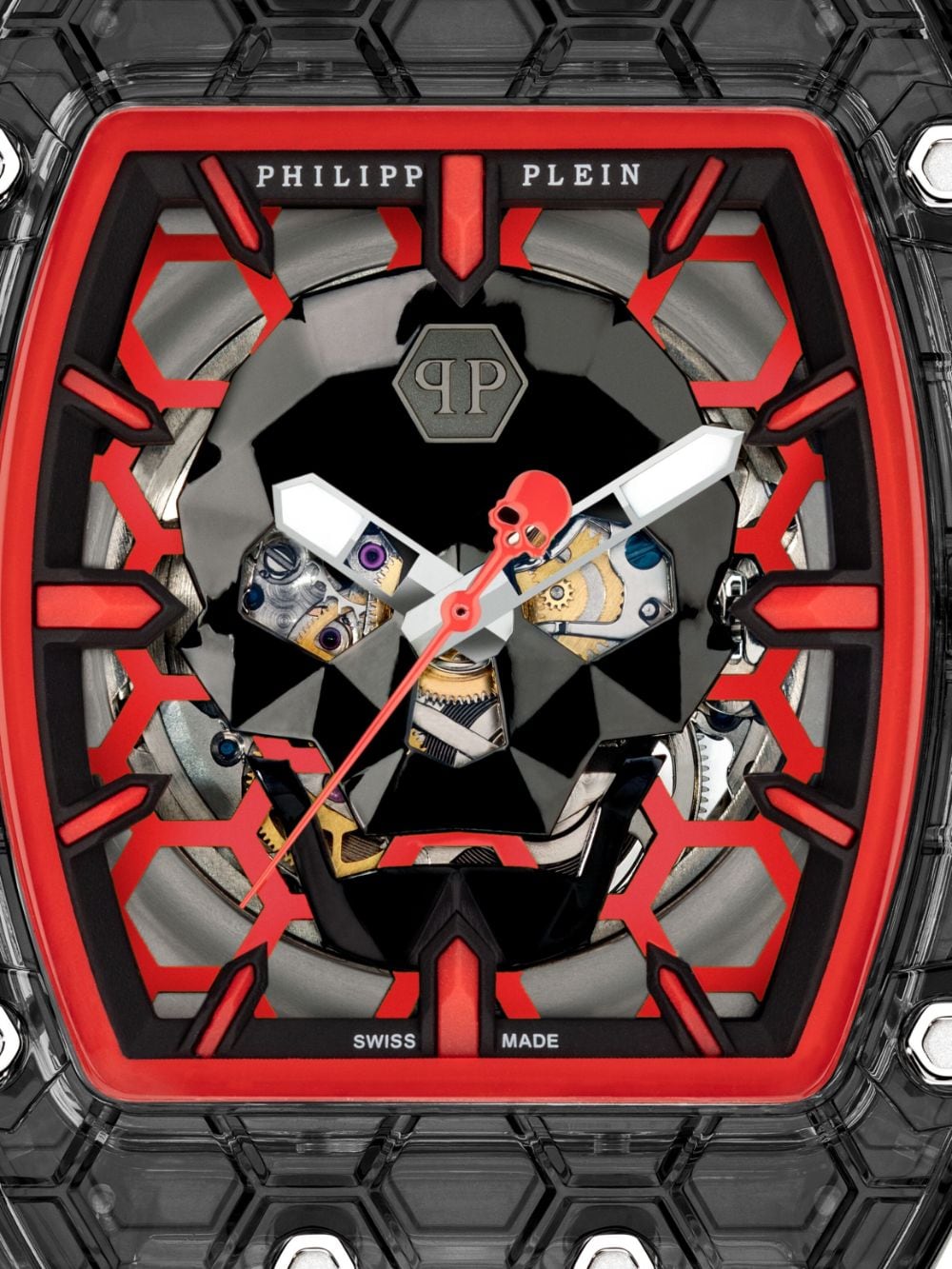 Philipp Plein Crypto King 55mm - Grijs