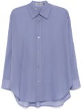 Issey Miyake sheer shirt - Purple