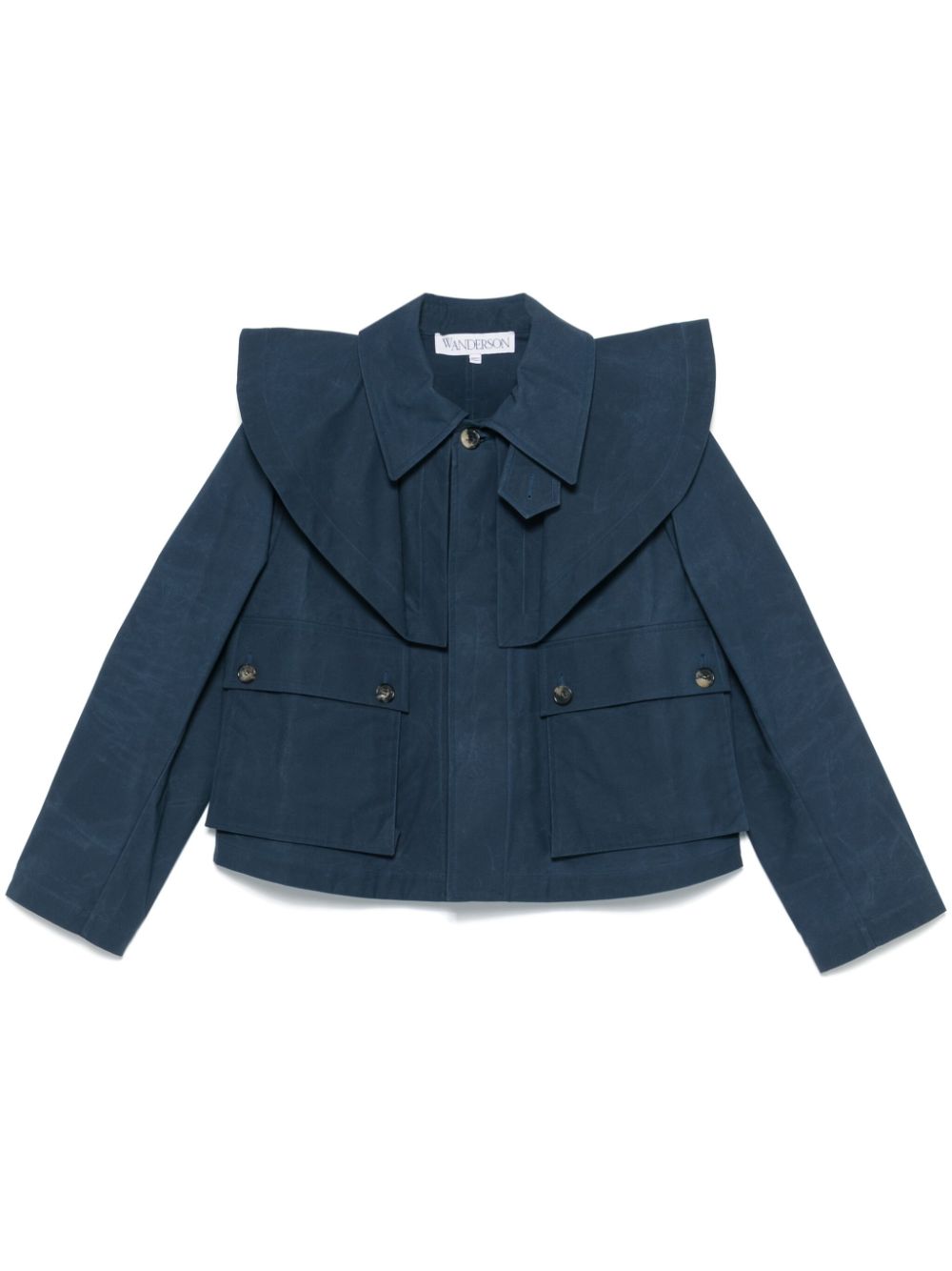 JW Anderson cropped trench jacket - Blue