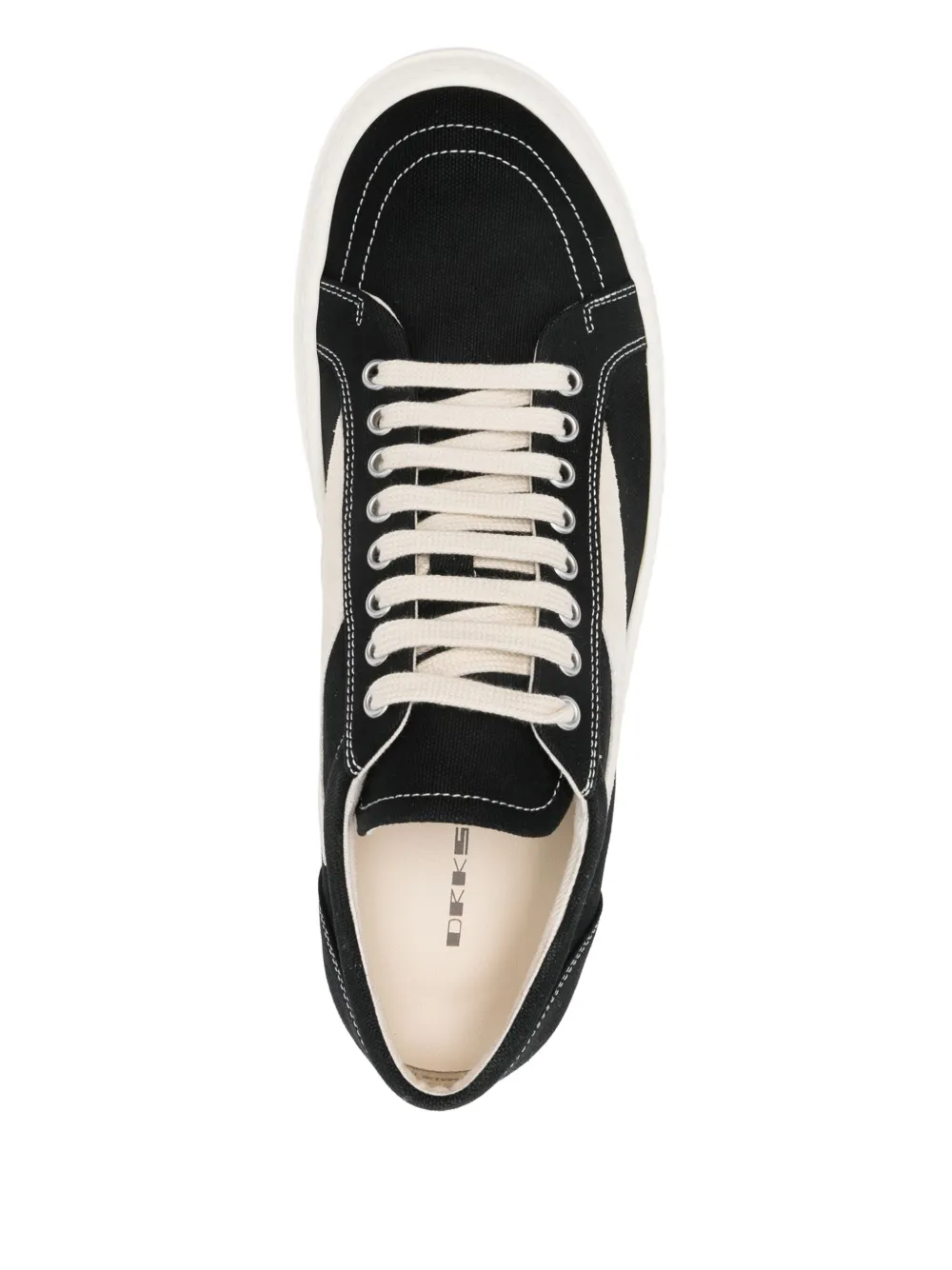 Rick Owens DRKSHDW canvas sneakers Black