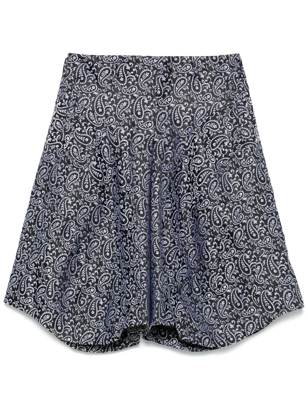 paisley jacquard shorts