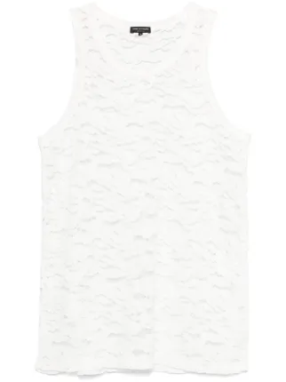 Comme Des Garçons Homme Plus レース タンクトップ | ホワイト