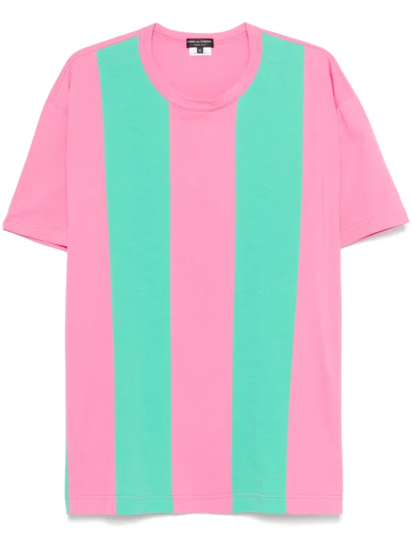 コムデギャルソン オムプリュス Tシャツ 無地 ピンク シングルステッチ コムデギャルソン・シャツ ロゴTシャツ（ピンク